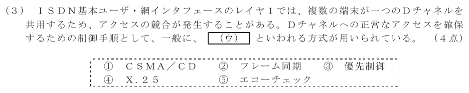令和６年度 第２回 第一級アナログ通信 技術及び理論 第2問(3)の試験問題原本画像