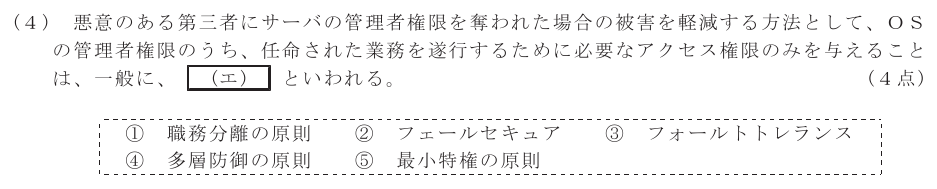 令和６年度 第１回 第一級デジタル通信 技術及び理論 第3問(4)の試験問題原本画像