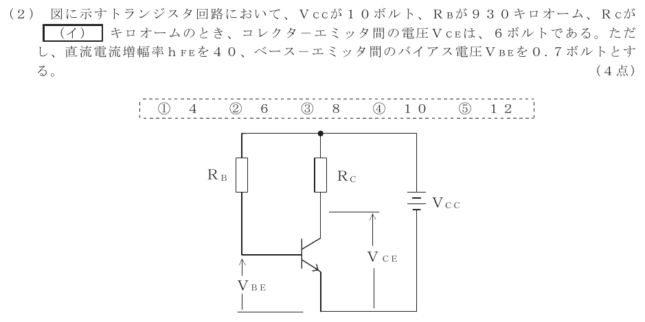 令和４年度 第２回 総合通信 第2問(2)の試験問題原本画像